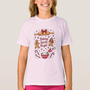 Backen mit Geist, leuchtender Lebkuchen Weihnachte T-Shirt