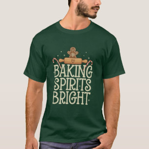 Backen mit Geist, Weihnachten lustiger Xmas-Bäcker T-Shirt