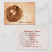 Backen mit Liebe. Keksschneider Visitenkarte (Vorne/Hinten)