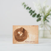 Backen mit Liebe. Keksschneider Visitenkarte (Stehend Vorderseite)