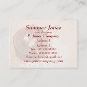 Backen mit Liebe. Keksschneider Visitenkarte (Rückseite)