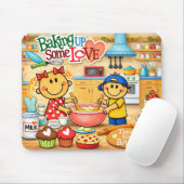 Backen mit Liebe Mauspad (Mit Mouse)