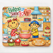 Backen mit Liebe Mauspad