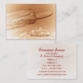 Backen mit Liebe… Rollen-Button-Geschäfts-Karte Visitenkarte (Vorne/Hinten)