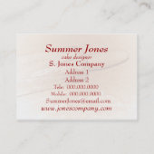 Backen mit Liebe… Rollen-Button-Geschäfts-Karte Visitenkarte (Rückseite)