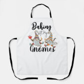 Backen mit meinen Gnomen Moderne lustige skandinav Schürze (Vorderseite)