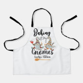 Backen mit meinen Gnomes Custom Bakery Gnome Backe Schürze (Vorderseite)