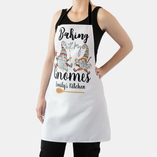 Backen mit meinen Gnomes Custom Bakery Gnome Backe Schürze (InSitu)