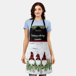 Backen mit meinen Gnomies Red Hat Buffalo Kariert Schürze