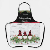 Backen mit meinen Gnomies Red Hat Buffalo Kariert Schürze (Vorderseite)