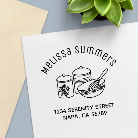 Backen - Mixing Bowl, Whisker Arch-Adresse Permastempel