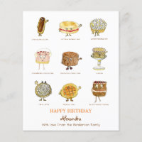 Backen niedliche Kuchen Illustration Budget