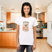 Backen Orangenbraun T-Shirt