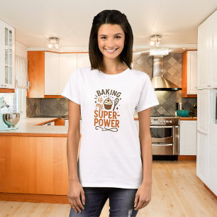 Backen Orangenbraun T-Shirt