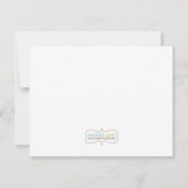 Backen-Party danken Ihnen zu kardieren Dankeskarte (Rückseite)