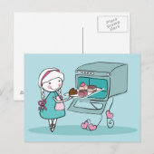 Backen Postkarte (Vorne/Hinten)