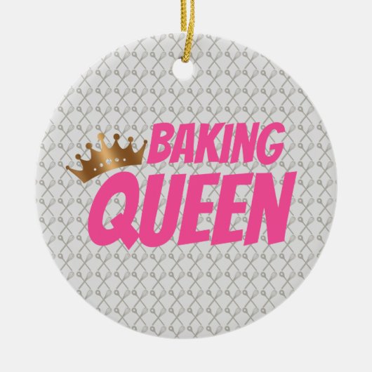 Backen Queen Pattern für Kuchen und Süßigkeiten Li Keramik Ornament (Vorne)