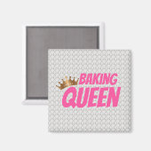Backen Queen Pattern für Kuchen und Süßigkeiten Li Magnet (Vorderseite/Rückseite)
