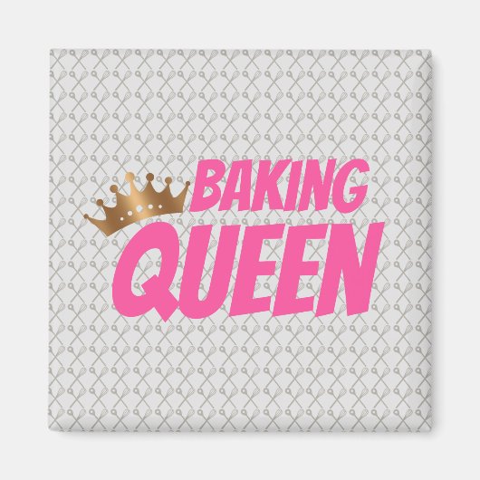 Backen Queen Pattern für Kuchen und Süßigkeiten Li Magnet (Vorne)
