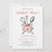 Backen Rose Brautparty Einladung (Vorderseite)