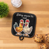 Backen rund um das Glucken Topflappen (Oben Unten)