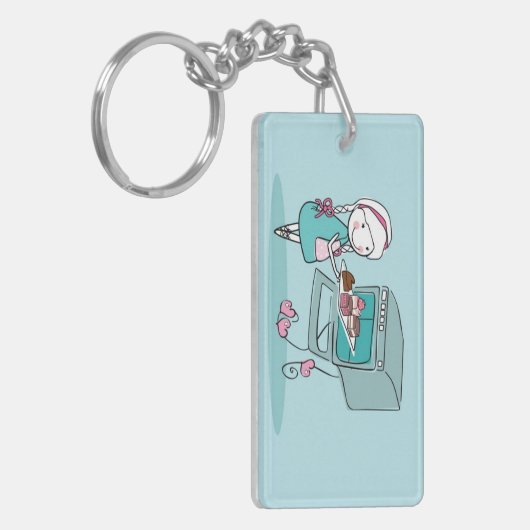 Backen Schlüsselanhänger (Vorderseite links)