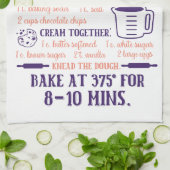 Backen, Schokolade Chip Cookie Rezept Küchentuch (Gefaltet)