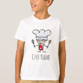 Backen Shirt mit Konditorei Koch Cartoon Design (Vorderseite)