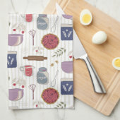 Backen Sie ein Tortenmuster mit anpassbarem Pflast Geschirrtuch (Viertel Falte)