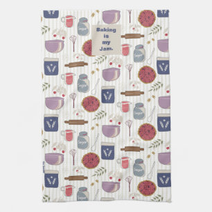 Backen Sie ein Tortenmuster mit anpassbarem Pflast Geschirrtuch