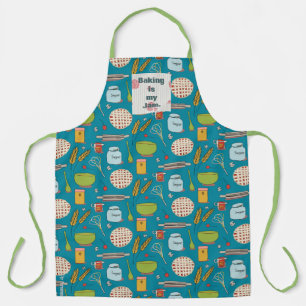 Backen Sie ein Tortenmuster mit anpassbarem Pflast Schürze