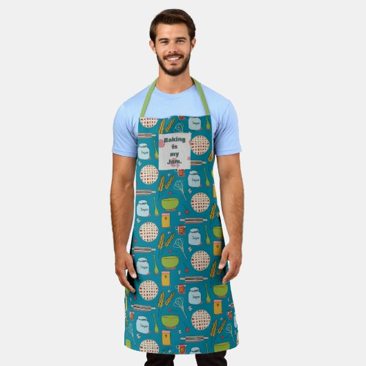 Backen Sie ein Tortenmuster mit anpassbarem Pflast Schürze (Getragen)