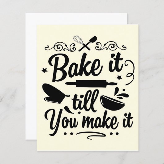 Backen Sie es, bis Sie es kochen lassen (Vorne/Hinten)