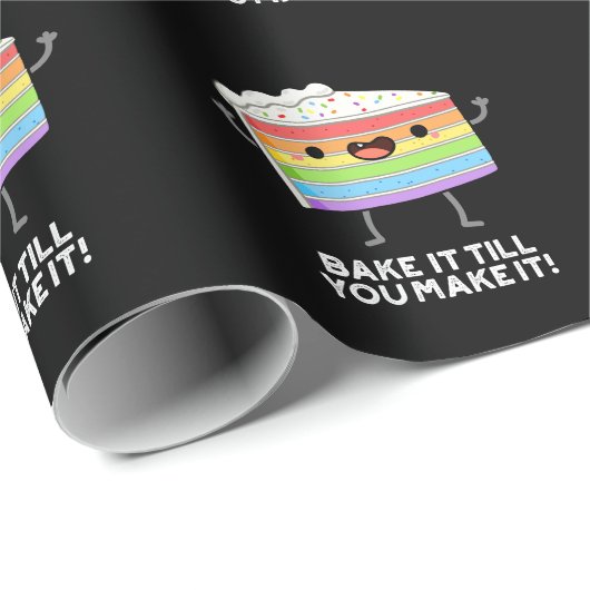 Backen Sie es, bis Sie es lustig machen Backpuppe Geschenkpapier (Rolleneckpunkt)