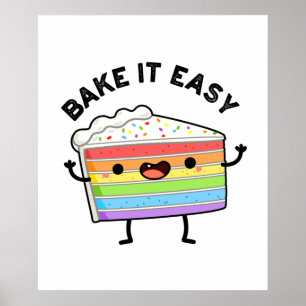 Backen Sie es leicht Funny Cake Puff Poster