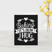 Backen Sie es, wie ich den lustigen Bäcker für Koc Karte (Gelbe Blume)