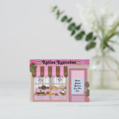 Backen Sie Geschäfts-Art-Visitenkarte Visitenkarte (Stehend Vorderseite)