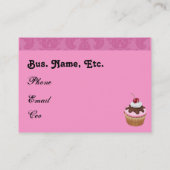 Backen Sie Geschäfts-Art-Visitenkarte Visitenkarte (Rückseite)