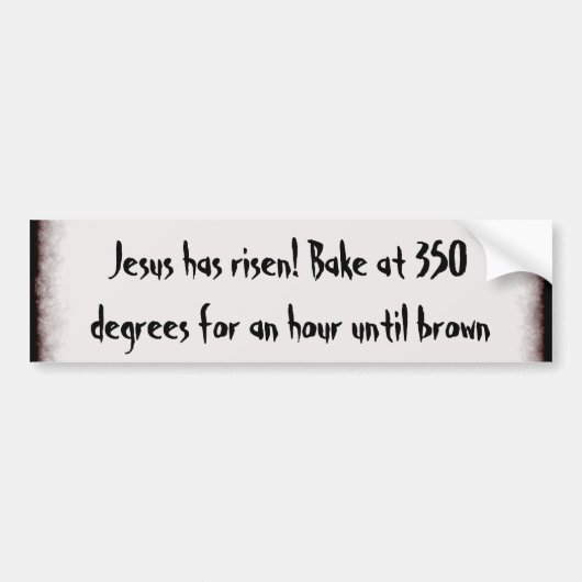 Backen Sie mich ein Jesus Autoaufkleber (Vorne)