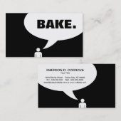 BACKEN Sie. Spracheblase Visitenkarte (Vorne/Hinten)