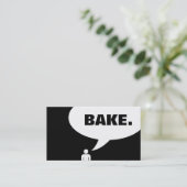 BACKEN Sie. Spracheblase Visitenkarte (Stehend Vorderseite)