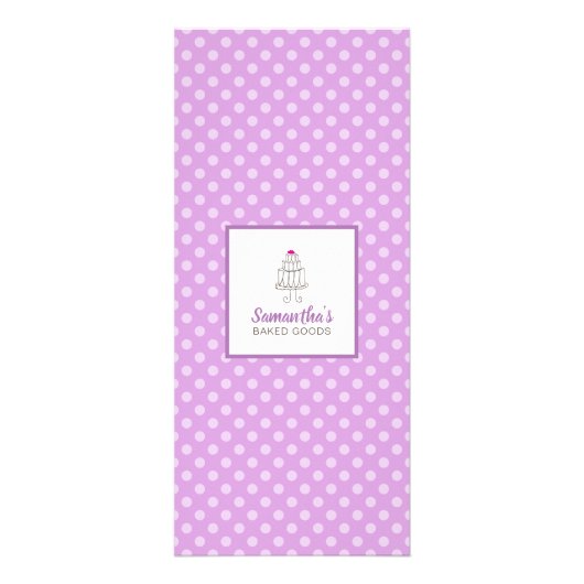 Backen Sie Waren-Bäckerei Werbekarte (Hinten)