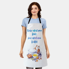 Backen Sie, was Sie Liebe Schürze