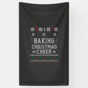Backen Sie Weihnachtsfreude Lebkuchen-Ofen-Strickm Banner