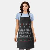 Backen Sie Weihnachtsfreude Lebkuchen-Ofen-Strickm Schürze (Getragen)