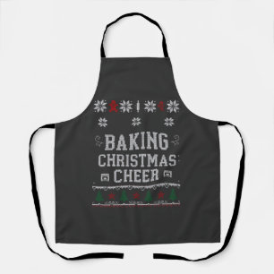 Backen Sie Weihnachtsfreude Lebkuchen-Ofen-Strickm Schürze