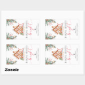 Backen Spirituosen Helle Weihnachtsgeschenk Aufkle Rechteckiger Aufkleber (Blatt)