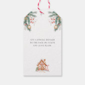 Backen Spirituosen Helle Weihnachtsgeschenke Tags Geschenkanhänger (Rückseite)