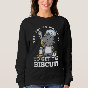 Backen Sprichwort Kitten Niedlich Katzenpuppe Koch Sweatshirt