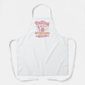 Backen Superpower pink Schürze (Vorderseite)